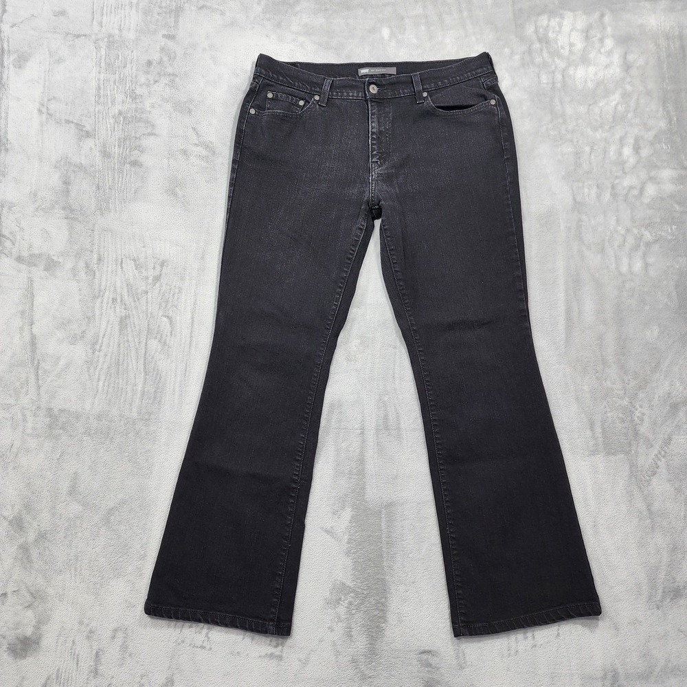 Levi's Jeans Womens 14 Black Mid Rise 515 Bootcut‎ Slim Stretch Denim Western